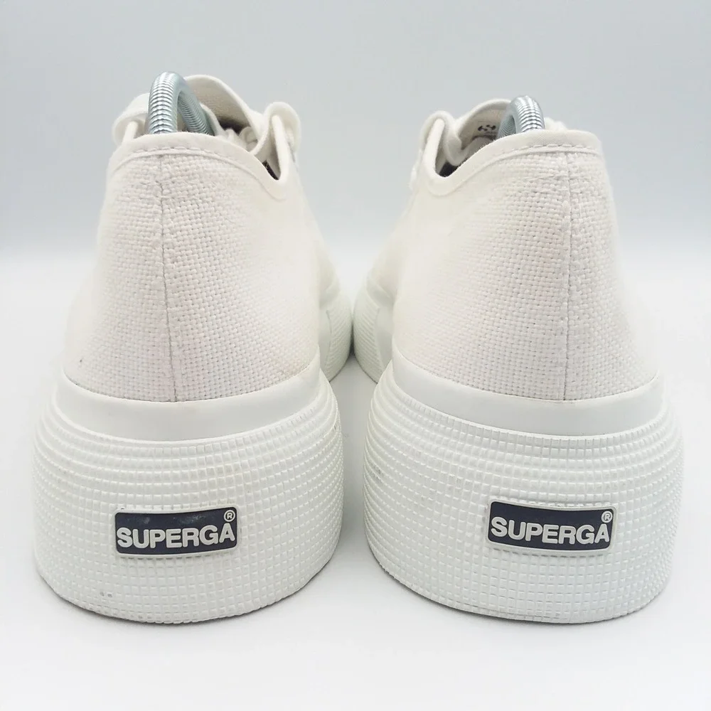 Superga white canvas